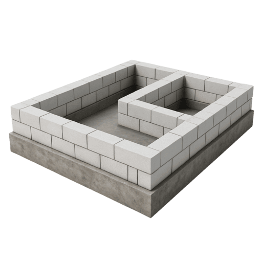 фундамент для дома из пеноблока в СПб